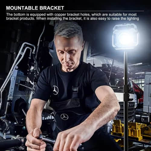  Rechargeable Multi-function work light  Stepless dimming With magnet hook 1/4 screw connection