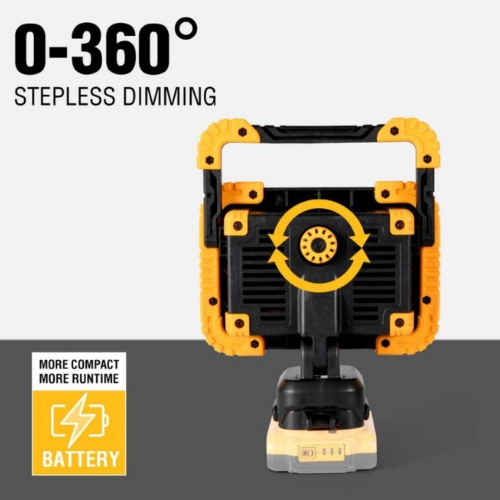 New 20W  COB LED Working Light With Dewalt Battery Pack