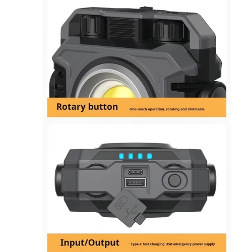  Rechargeable Multi-function work light  Stepless dimming With magnet hook 1/4 screw connection