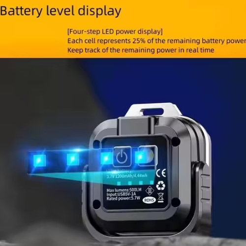 Mini Multi-Functional 500lm Portable Work Light With Magnet And Power Bank