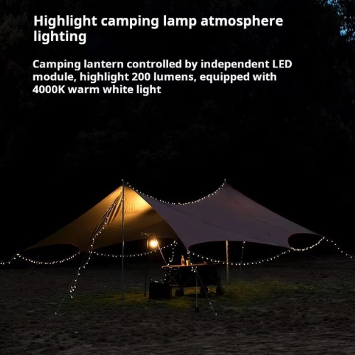 Type-C Rechargeable Multifunctional camping string light 