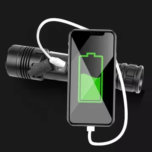 High Power  Rechargeable Zoom  Aluminum Tactical LED Flashlight