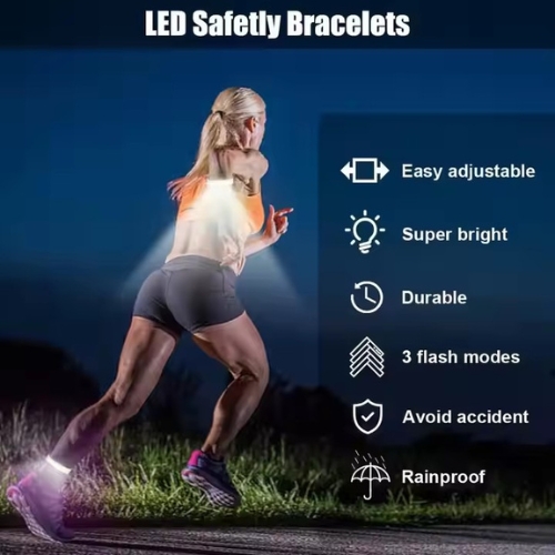 Type-C Rechargeable LED Safety Rubber Band 