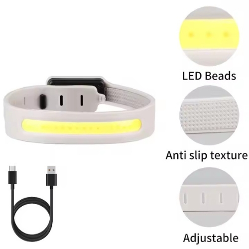 Type-C Rechargeable LED Safety Rubber Band 