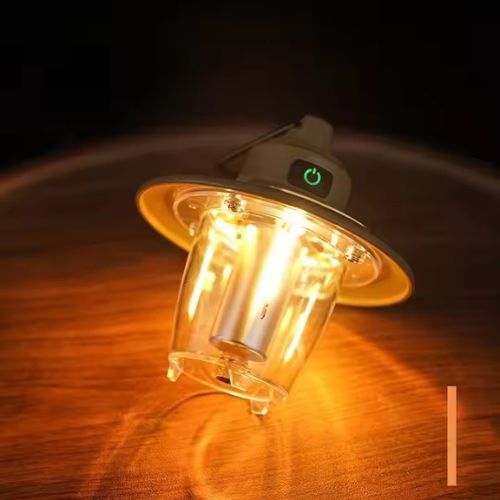Type-C rechargeable camping lantern with dimming function