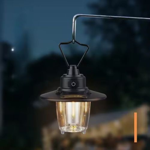 Type-C rechargeable camping lantern with dimming function