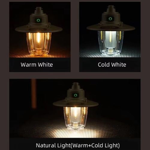 Type-C rechargeable camping lantern with dimming function