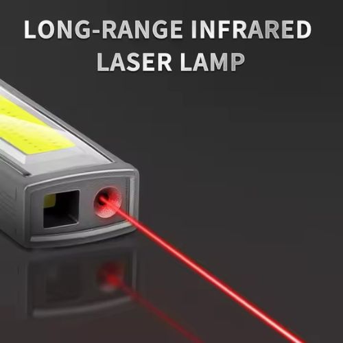 Type-C rechargeable Multi-function night light with clip and laser