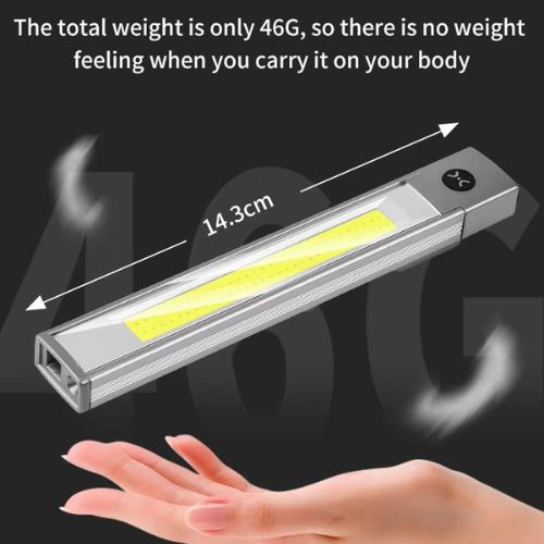 Type-C rechargeable Multi-function night light with clip and laser