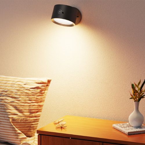 Universal magnetic rechargeable remote control  wall lamp