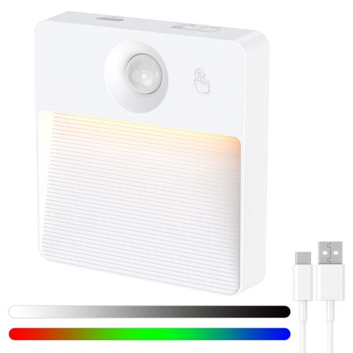 Rechargeable RGB LED PIR Sensor Light