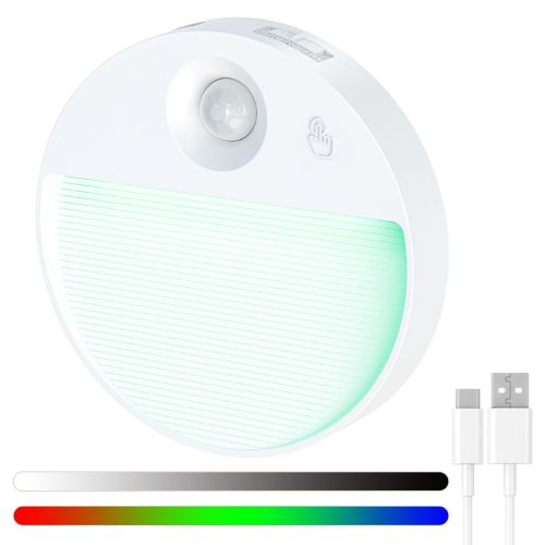 Rechargeable RGB LED PIR Sensor Light
