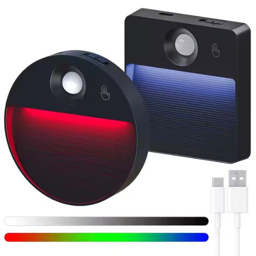 Rechargeable RGB LED PIR Sensor Light