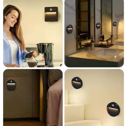 Rechargeable RGB LED PIR Sensor Light