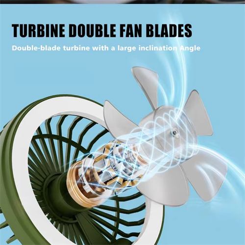 Solar Camping Light Multi-functional Rechargeable Fan Light Camping Lamp