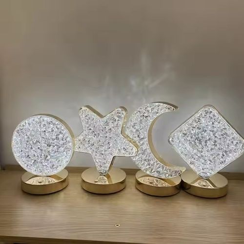  LED Cordless Crystal Table Lamp