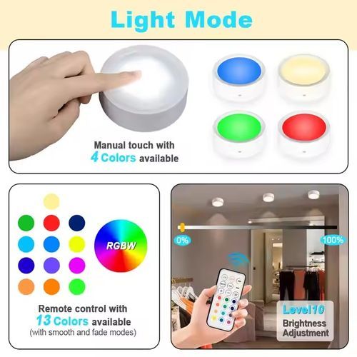 RGB  led night light with remote control