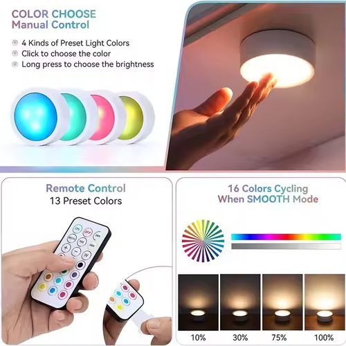 RGB  led night light with remote control
