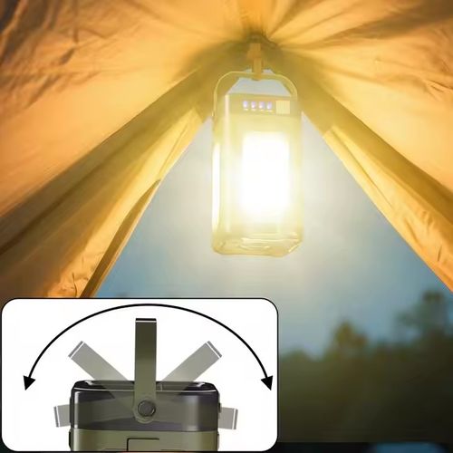 Type-C rechargeable camping lantern with dynamo 