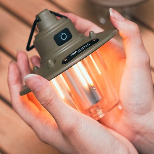 Type-C rechargeable camping lantern with dimming function