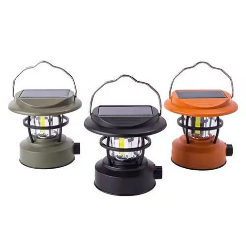 Super bright  3W Solar COB  LED  Camping lantern 