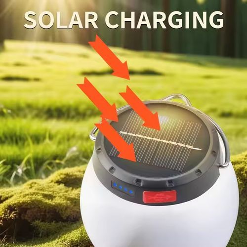 Solar Rechargeable LED Camping Lantern 