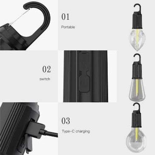Type-C Rechargeable 3W Bulb Lamp