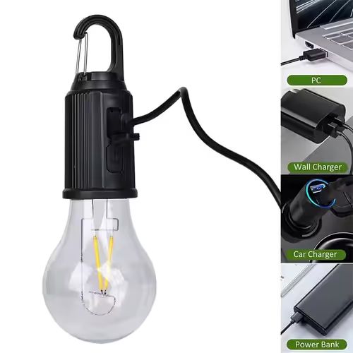Type-C Rechargeable 3W Bulb Lamp