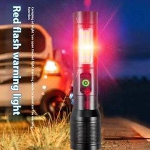 10W LED Rechargeable Zoom Flashlight 