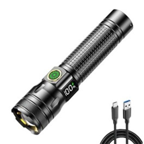  LED Rechargeable Zoom Flashlight