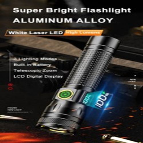  LED Rechargeable Zoom Flashlight