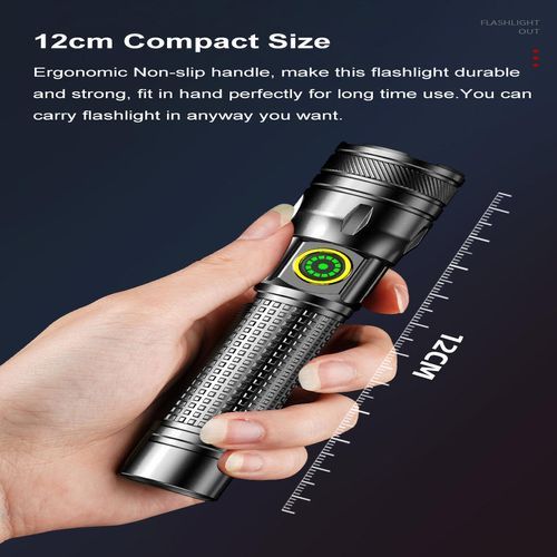  LED Rechargeable Zoom Flashlight