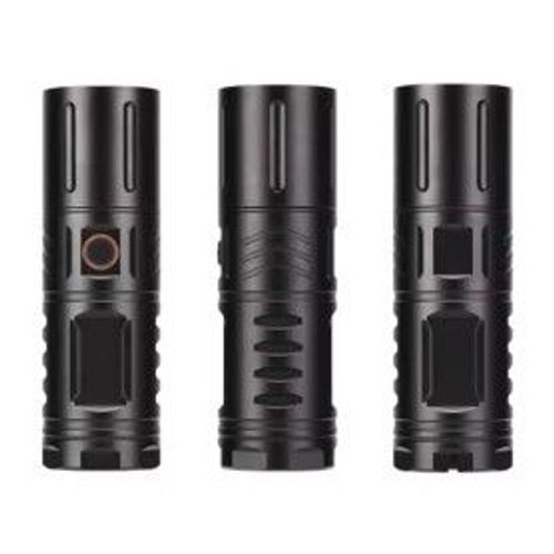  White Laser LED Rechargeable  Flashlight With Zoom