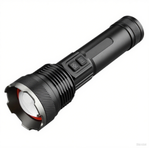  White Laser LED Rechargeable  Flashlight With Zoom