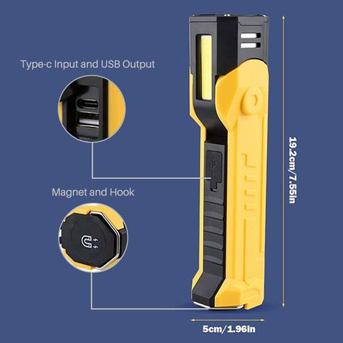Working Light With Magnetic 180° Rotation 