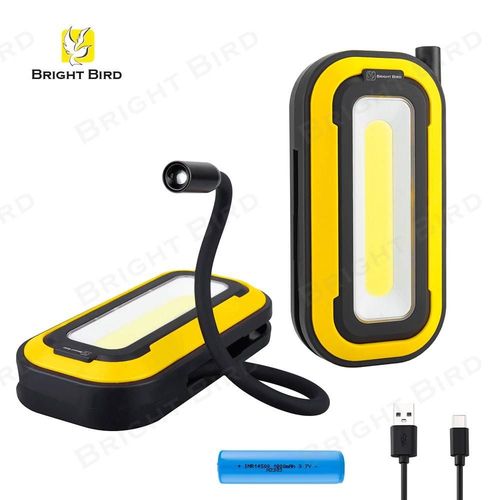 Rechargeable COB LED Work Light With Pickup Tool Light