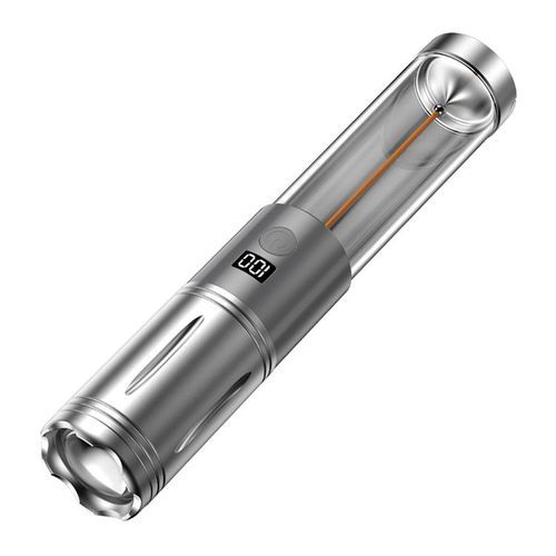 Multi-functional Type-C Rechargeable Telescopic Zoom LED Camping Light Outdoor Portable Flashlight