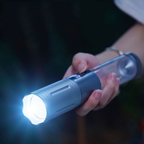 Multi-functional Type-C Rechargeable Telescopic Zoom LED Camping Light Outdoor Portable Flashlight