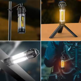 Multi-functional Type-C Rechargeable LED Camping Light Outdoor Portable Flashlight