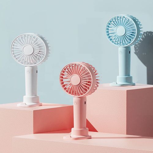 Rechargeable Handy Fan With Moblie Holder