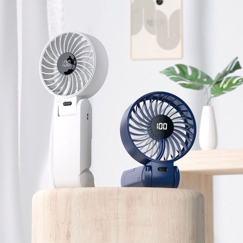 Foldabel Rechargeable Handy Fan With Stand