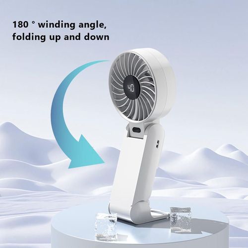 Foldabel Rechargeable Handy Fan With Stand