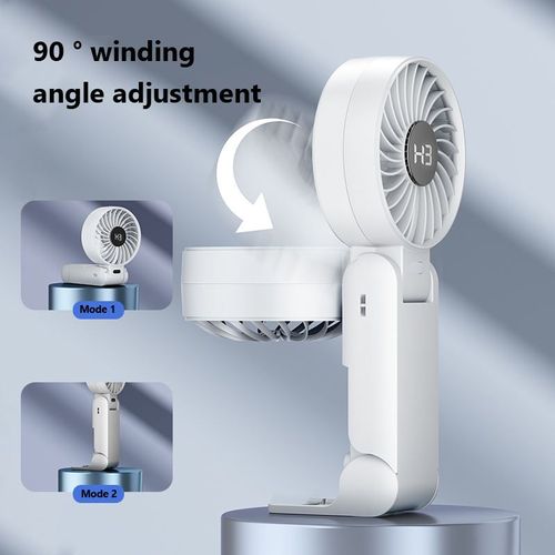 Foldabel Rechargeable Handy Fan With Stand