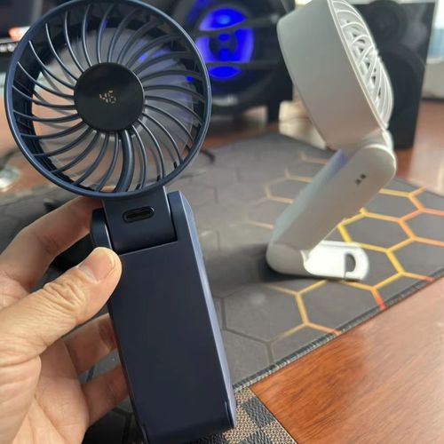 Foldabel Rechargeable Handy Fan With Stand