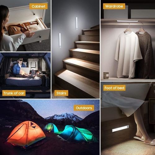 Type-C Rechargeable Magnetic Aluminum LED PIR Sensor Light 