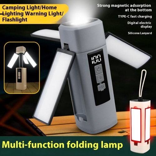Hanging Camping Lantern -4+1 with solar-2