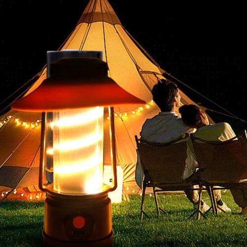 Multi-functional Type-C Rechargeable LED Camping Light Outdoor Portable Flashlight-2