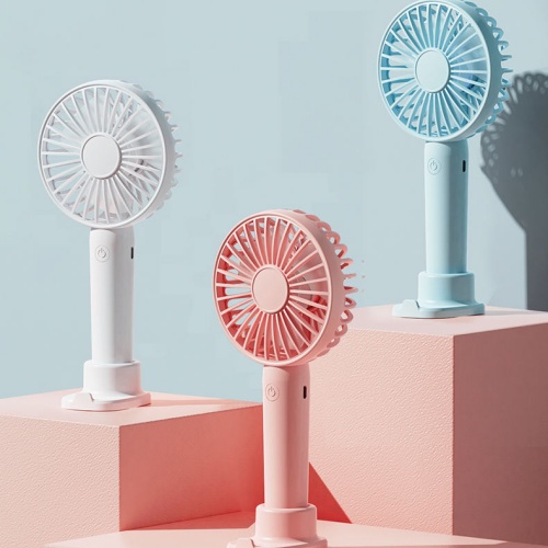 Rechargeable Handy Fan With Moblie Holder